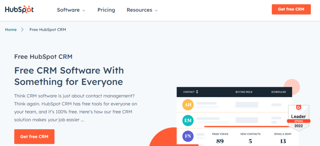 HubSpot-best-free-crm